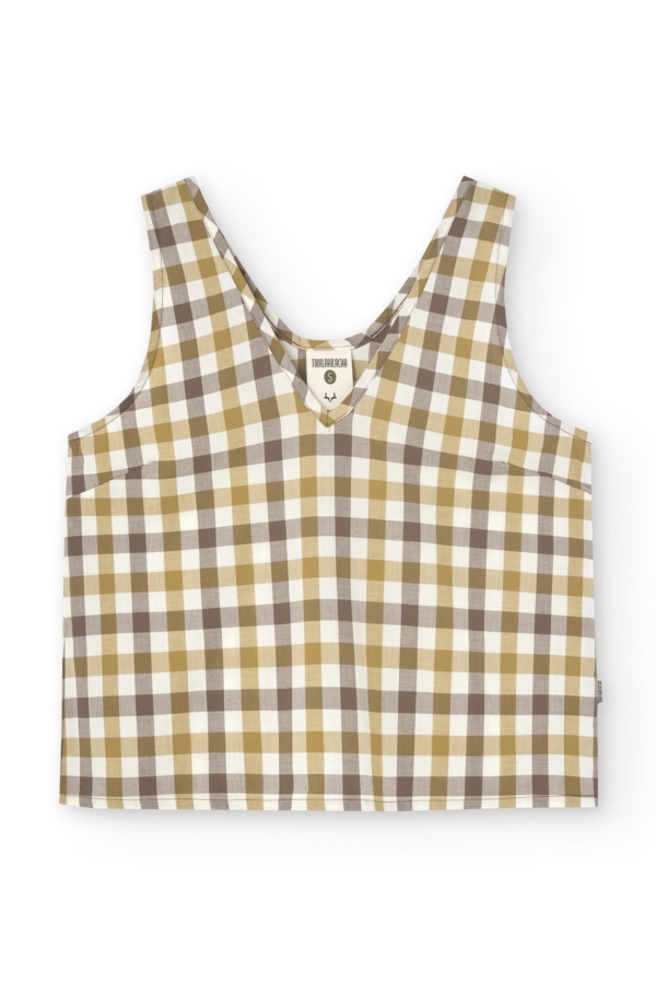 Top Holly tirantes vichy algodón orgánico