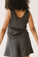 Top Holly tirantes Tencel negro