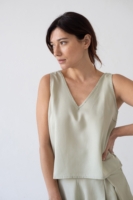 Top Holly tirantes Tencel verde Jade