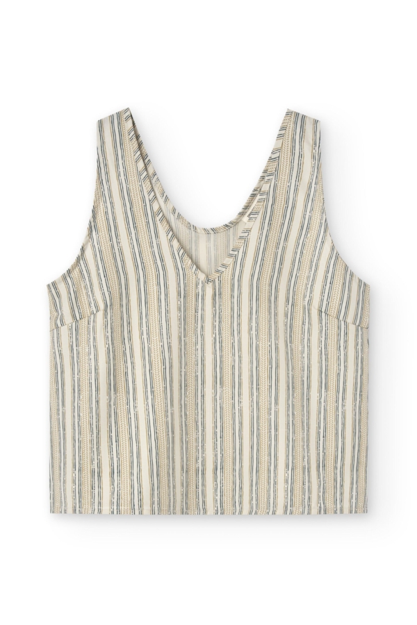 Top Holly tirantes Tencel estampado rastro