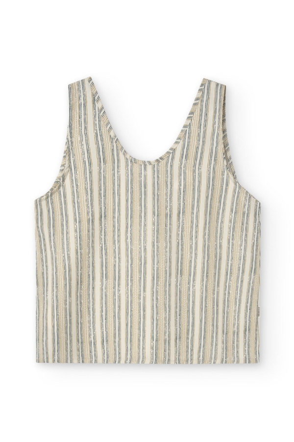 Top Holly tirantes Tencel estampado rastro