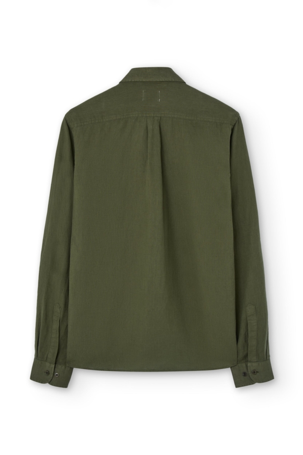 Camisa verde Hugo de lino