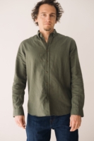 Camisa verde Hugo de lino