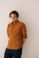 Camisa Hugo terracotta de lino
