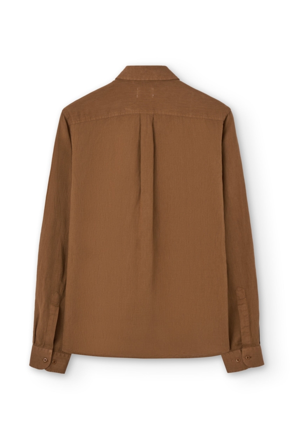 Camisa Hugo terracotta de lino