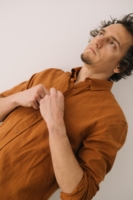 Camisa Hugo terracotta de lino