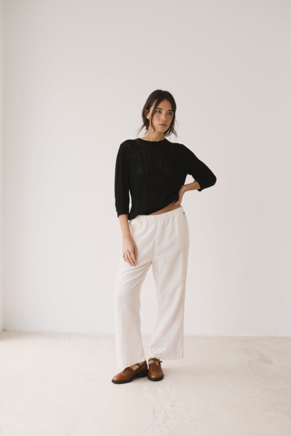 Jersey calado negro