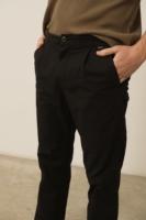 Pantalón Lino Herman Chino Casual Negro