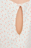 Vestido Mariel evasé con estampado geométrico