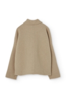 Chaqueta corta 100% lana merino beige