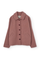 Chaqueta corta 100% lana merino rosa