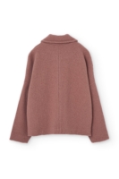 Chaqueta corta 100% lana merino rosa