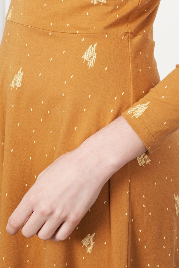 Vestido media capa Lorianne mostaza