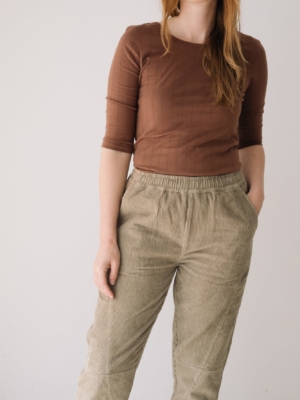 Pantalón pana algodón orgánico verde
