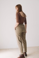 Pantalón pana algodón orgánico verde