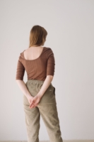 Pantalón pana algodón orgánico verde
