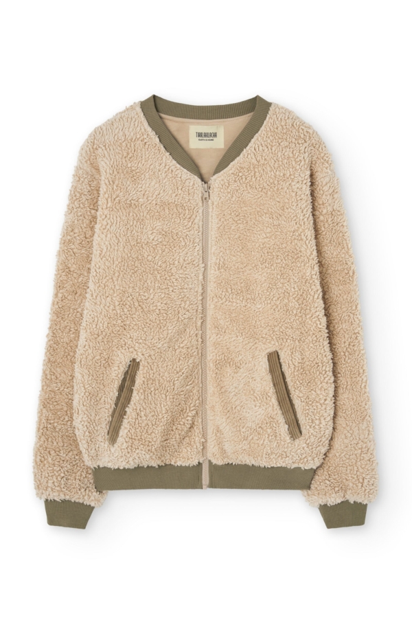 Chaqueta borreguito algodón orgánico crudo