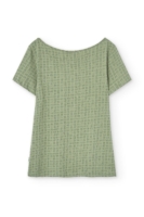 Camiseta Hilda manga corta verde mimbre