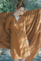 Vestido cruzado Susana teja