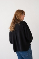 Camisa oversized Tait negro Baya 100% Tencel