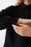 Camisa oversized Tait negro Baya 100% Tencel