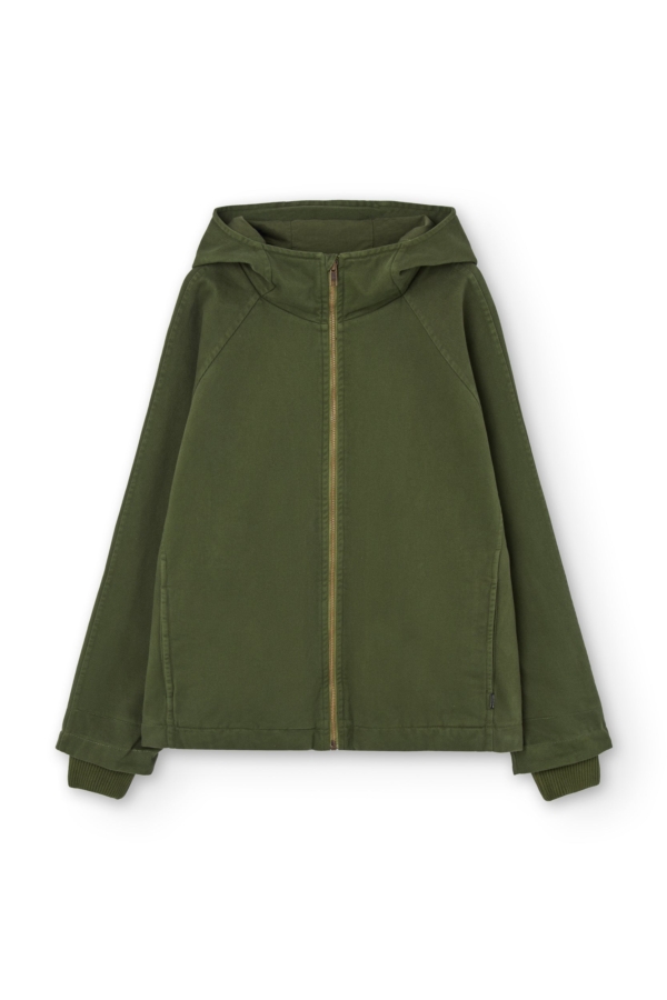 Chaqueta Turina en verde oliva algodón orgánico