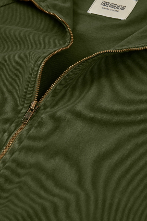 Chaqueta Turina en verde oliva algodón orgánico