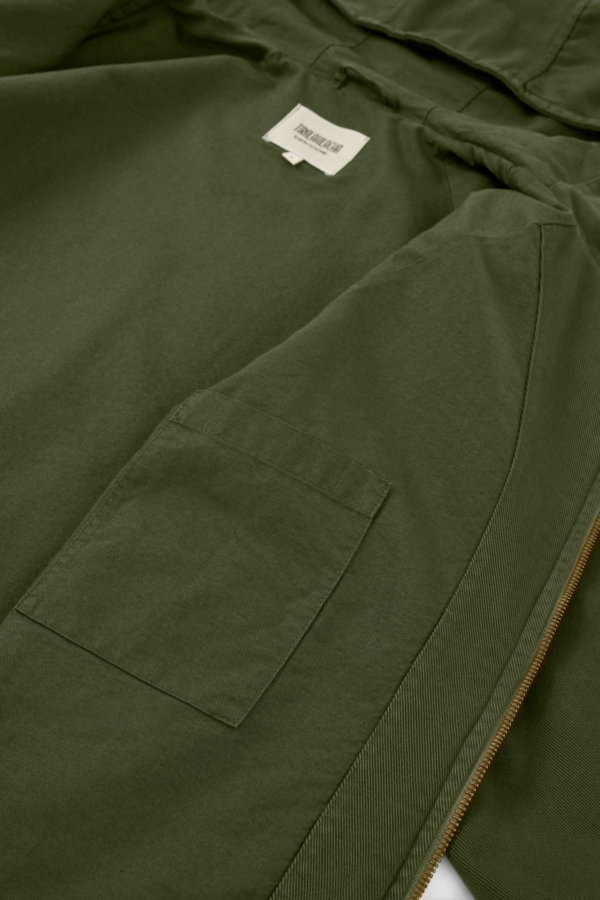 Chaqueta Turina en verde oliva algodón orgánico