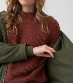Chaqueta Turina en verde oliva algodón orgánico