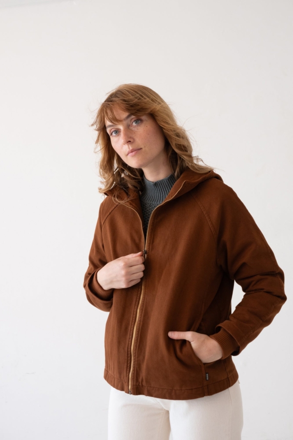 Chaqueta Turina en teja algodón orgánico