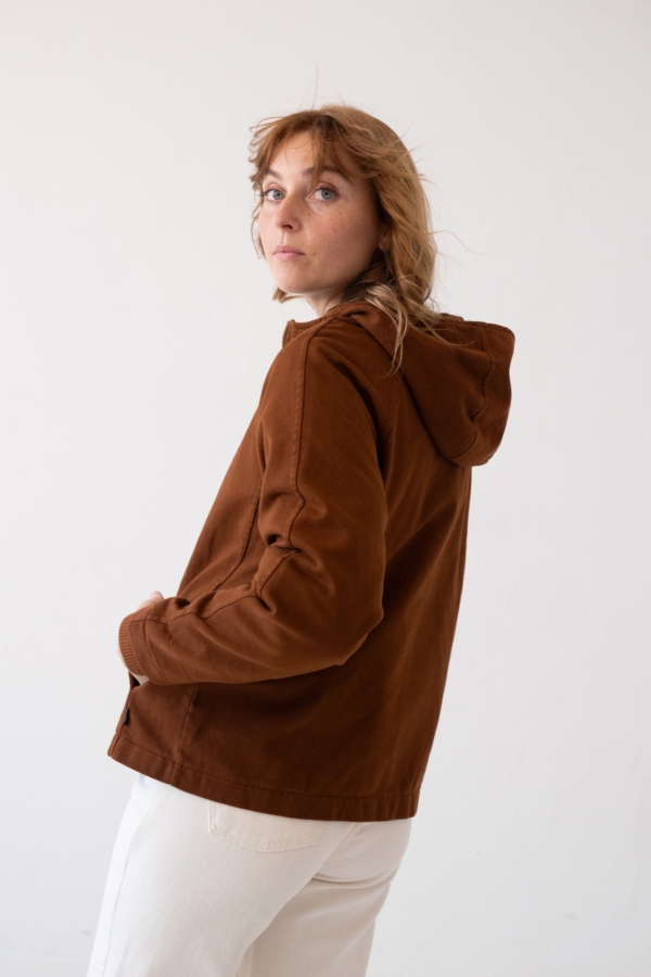 Chaqueta Turina en teja algodón orgánico