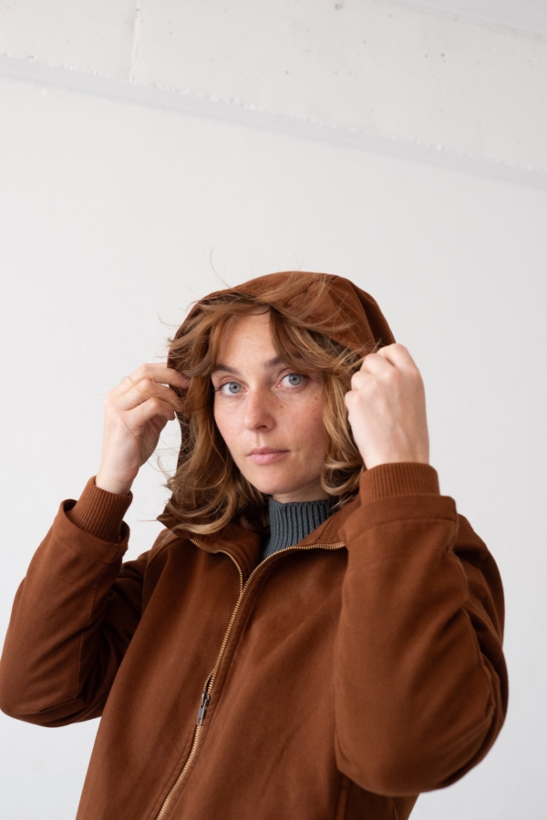 Chaqueta Turina en teja algodón orgánico