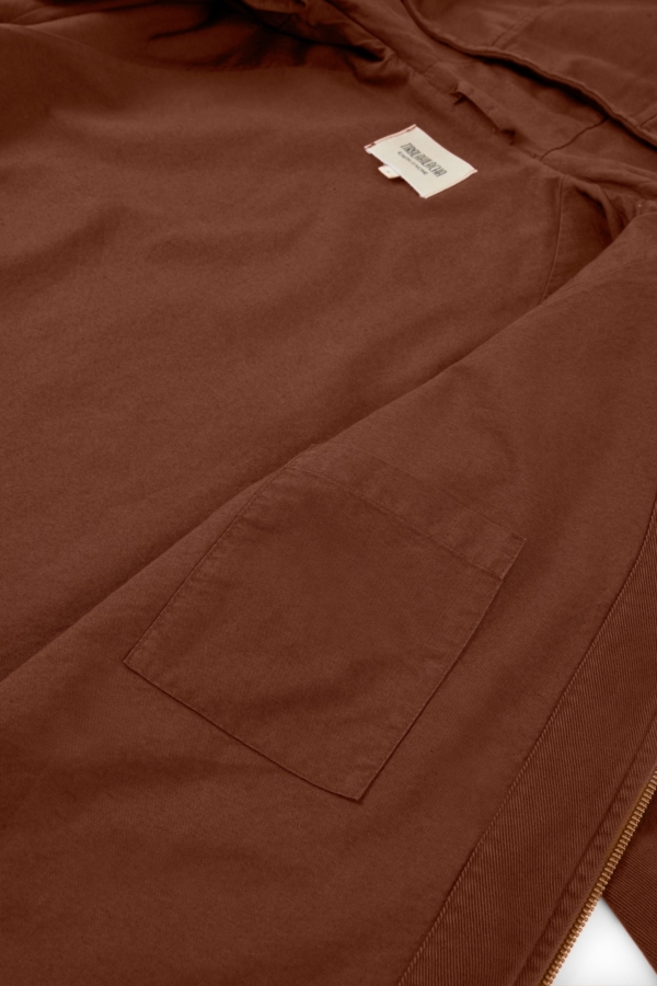 Chaqueta Turina en teja algodón orgánico