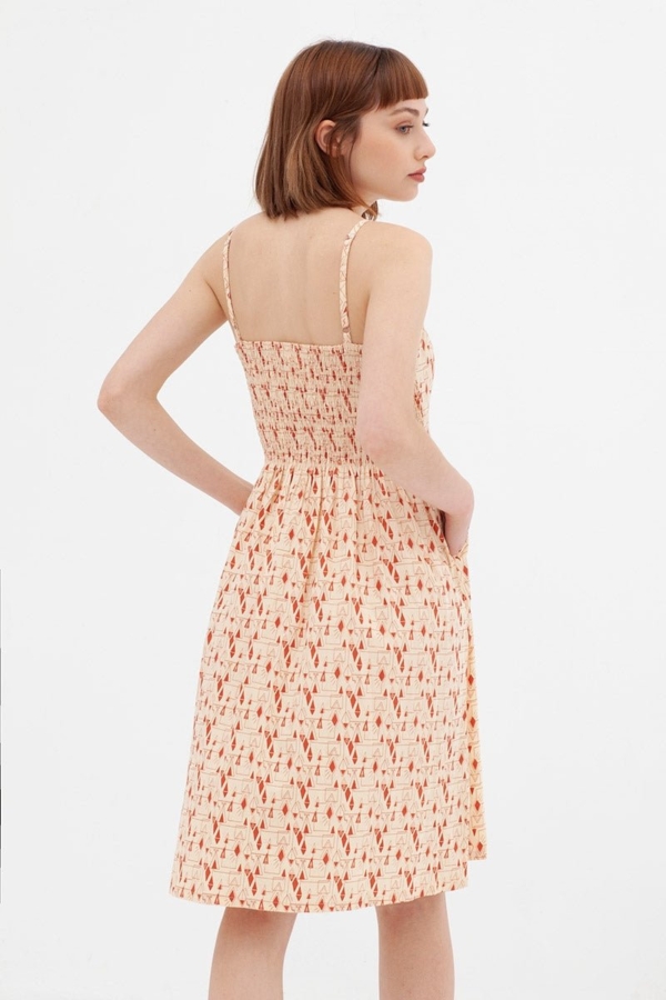 Vestido tirantes teja Ada