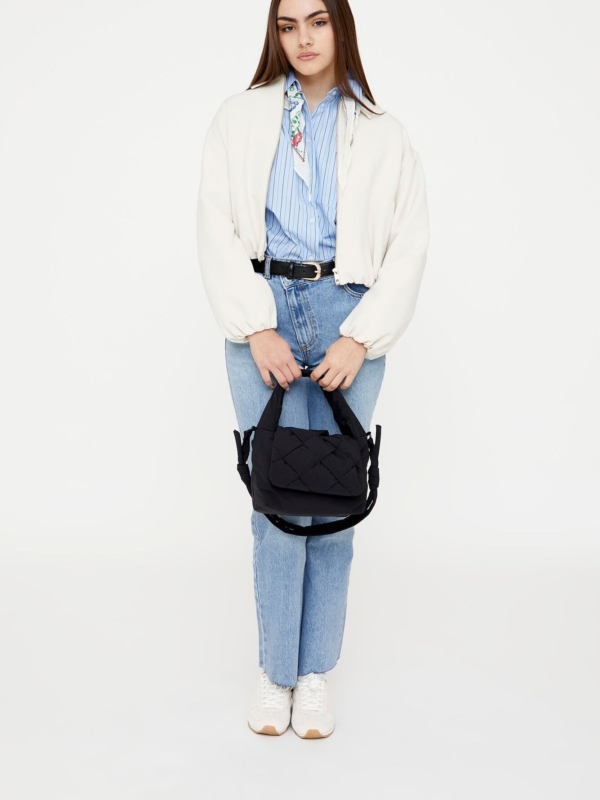 Bolso trenzado Ani Mini Black