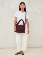 Bolso Ani trenzado Burgundy