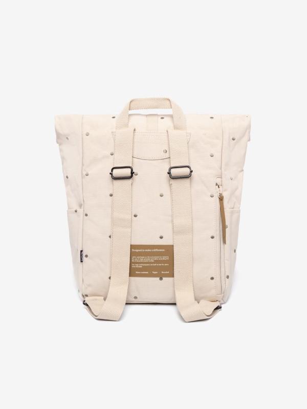 Mochila Roll Mini Ecru Dots