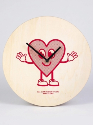 Happy Heart Wall Clock