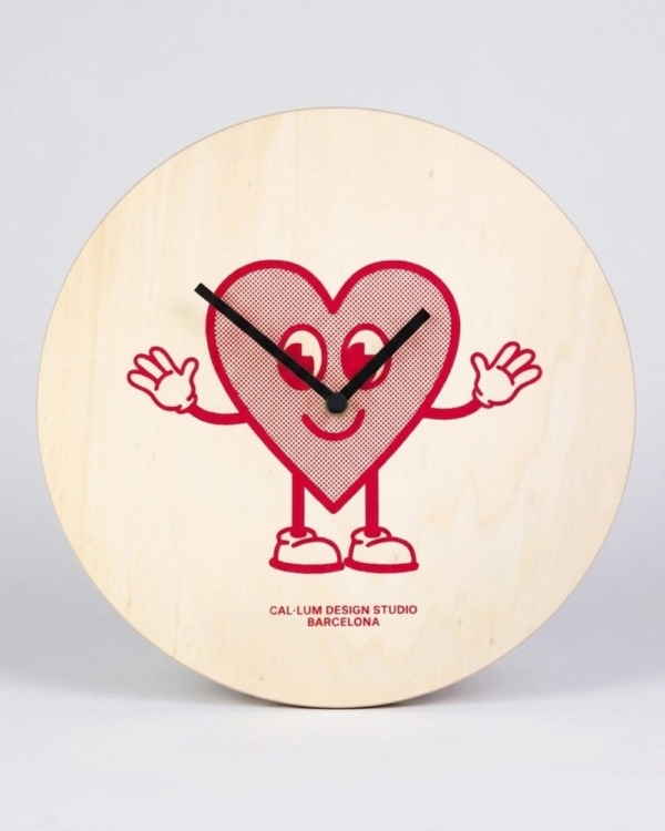 Happy Heart Wall Clock