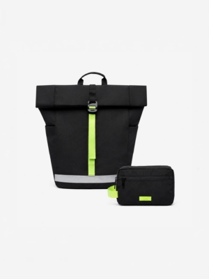 Pack Mochila Lars Roll Black Lime