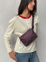 Riñonera Reef Stripes Maroon