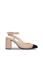 Sandalias Veganas de Tacón para Mujer Adel Beige