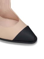 Sandalias Veganas de Tacón para Mujer Adel Beige