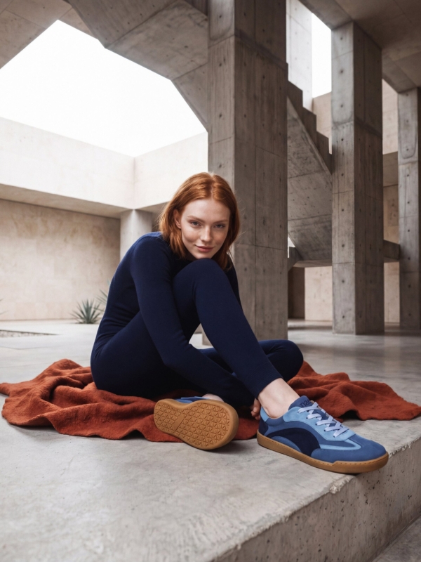 Zapatillas Barefoot Veganas Aya Azul
