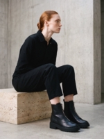 Botines Veganos para Mujer Becca Negro