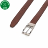 Cinturón Vegano Reversible para Hombre Mila Marrón/Negro