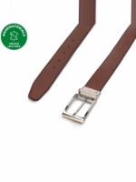Cinturón Vegano Reversible para Hombre Mila Marrón/Negro