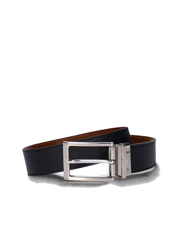 Cinturón Vegano Reversible para Hombre Mila Marrón/Negro