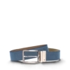 Cinturón Vegano Reversible para Hombre Tarrés Beige/Azul