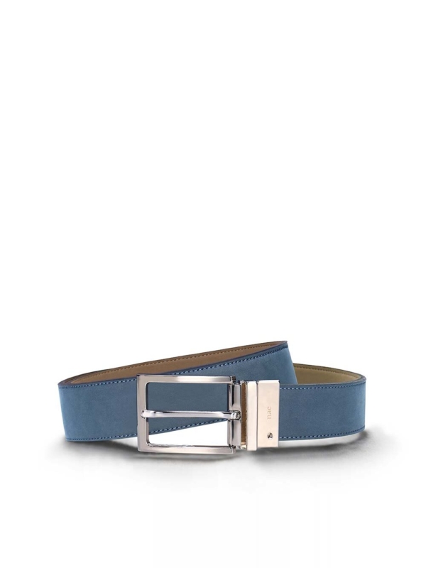 Cinturón Vegano Reversible para Hombre Tarrés Beige/Azul